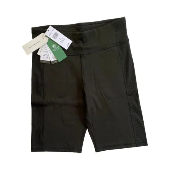 NWT Lacoste Women's SPORT Bike Shorts Color Black Size S, M, L - Picture 4 of 10